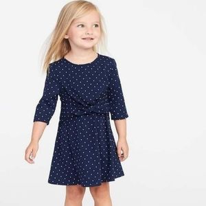 2T NWT Old Navy Blue & White Polka Dot Dresd